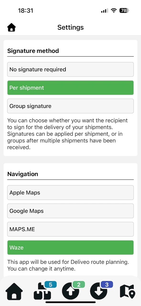 Futár alkalmazás IMG 6455